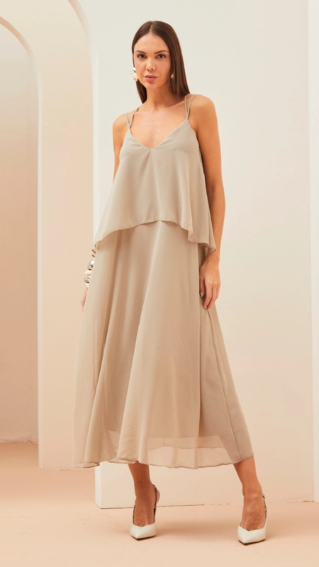 vestido midi forum light silky