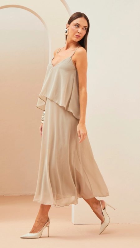 vestido midi forum light silky