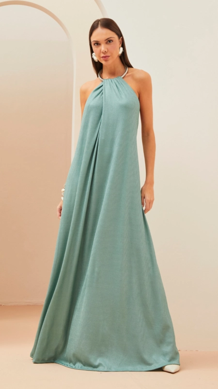 vestido longo forum frente única stunning