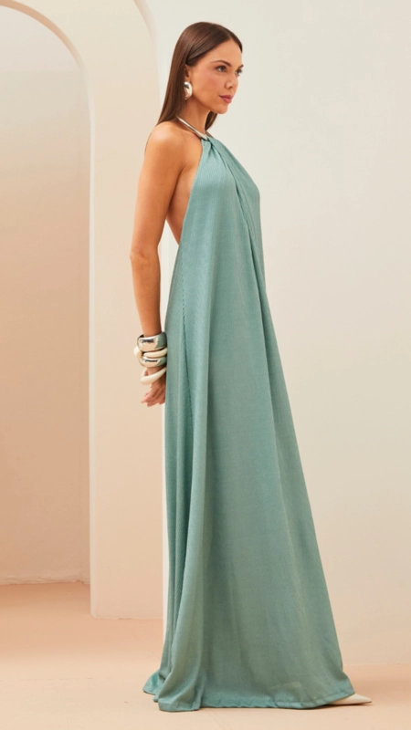 vestido longo forum frente única stunning