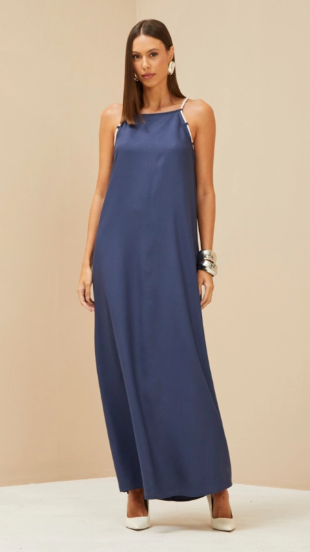 vestido longo forum viscose kia premium