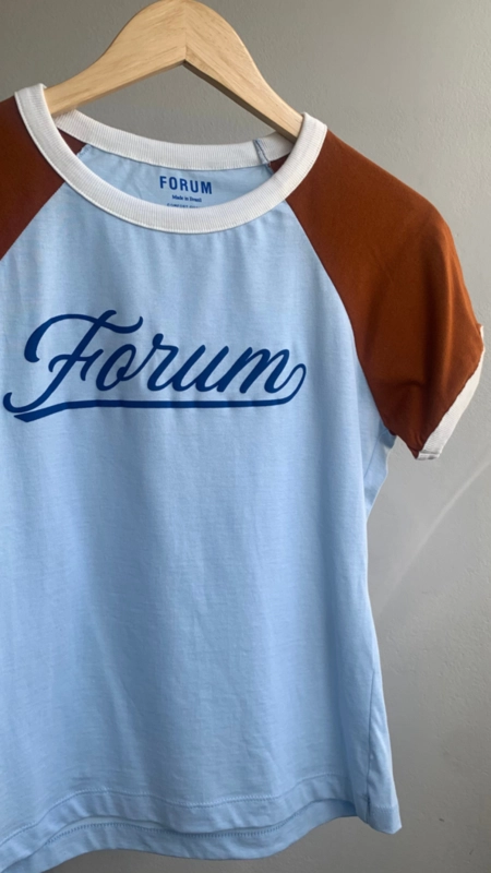camiseta forum vintage meia malha penteada