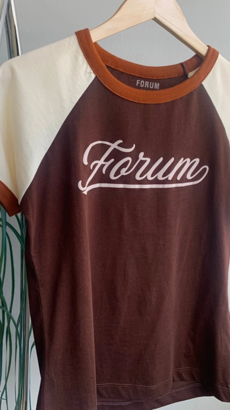 camiseta forum vintage meia malha penteada