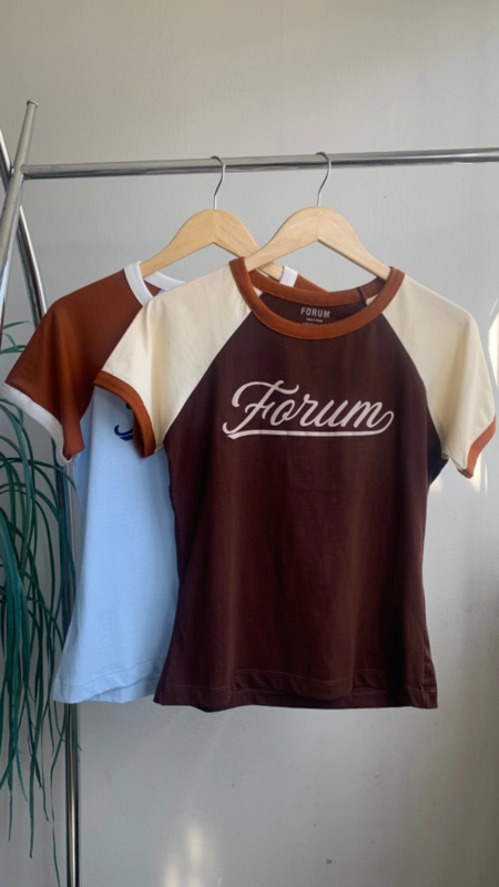 camiseta forum vintage meia malha penteada