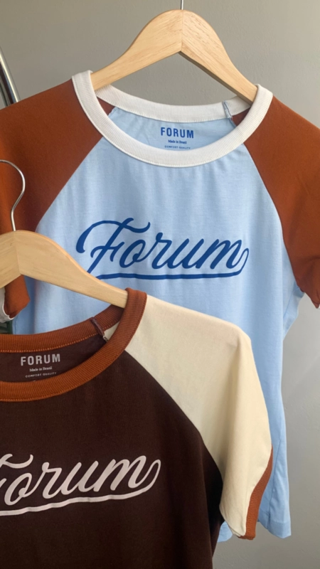 camiseta forum vintage meia malha penteada