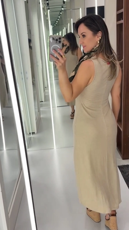 vestido midi viscolinho forum