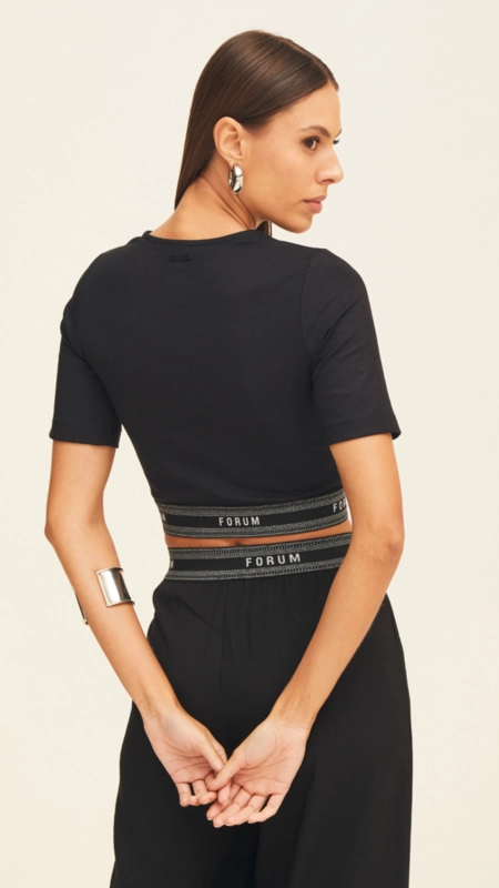 camiseta cropped ponto roma forum