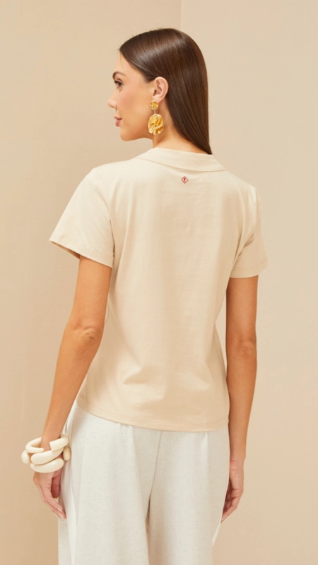 camiseta forum malha penteada woman