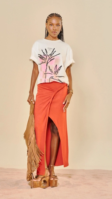 camiseta estampada open