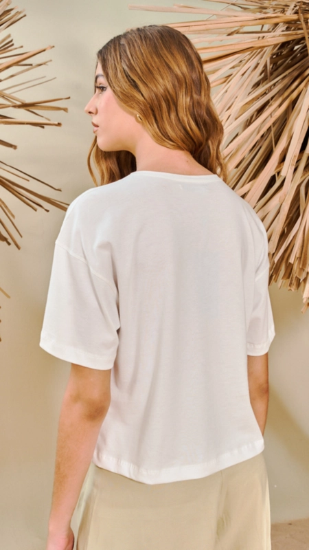 camiseta malha pima estampada open