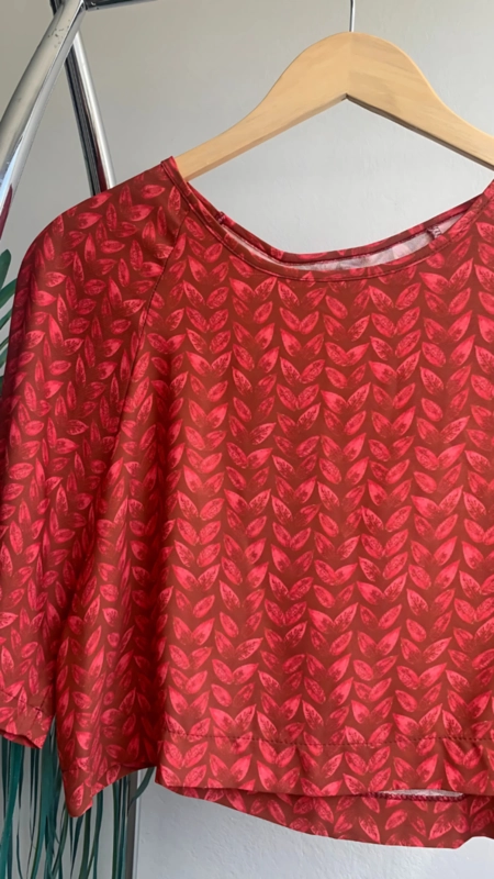 blusa viscose estampada open