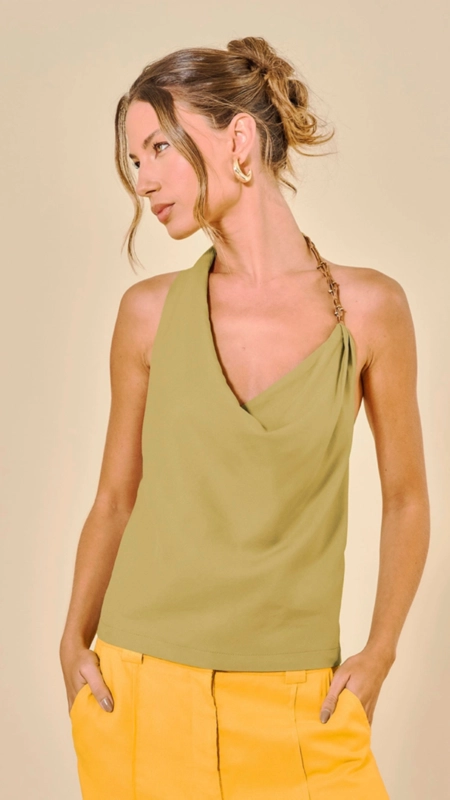 blusa linho frente única open