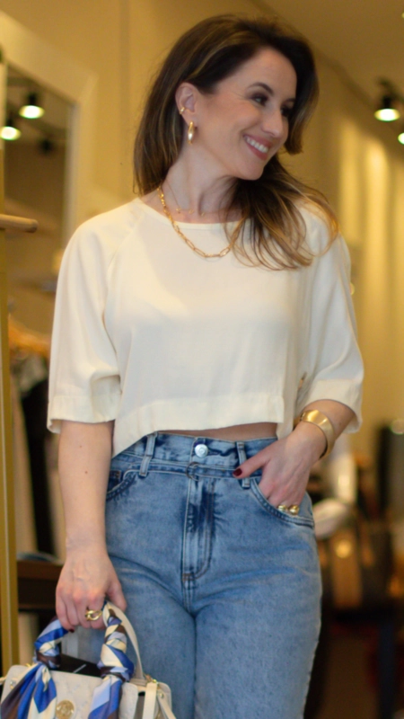blusa cropped visco acetinada open