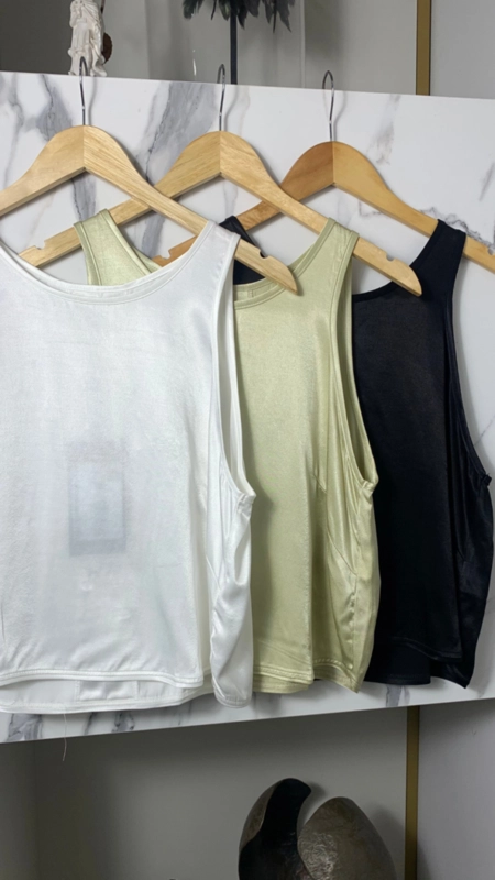 regata viscose acetinada open