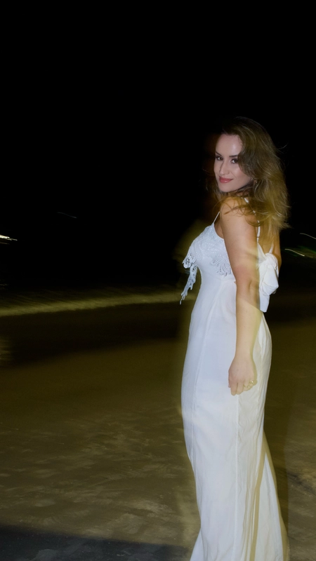 vestido longo linho open