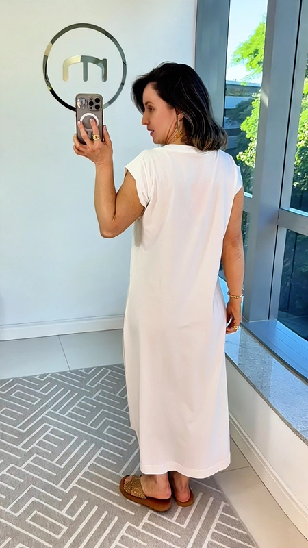 vestido maxi malha follhas carinho borda barroca