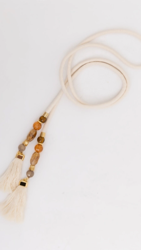 cinto corda vanilla borda barroca