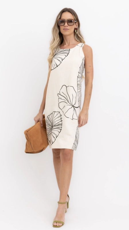 vestido curto folhas borda barroca