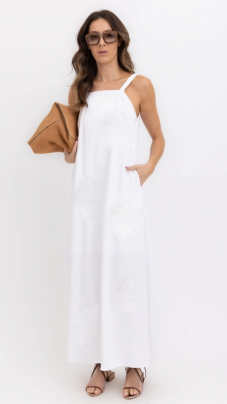 vestido alongado polen borda barroca