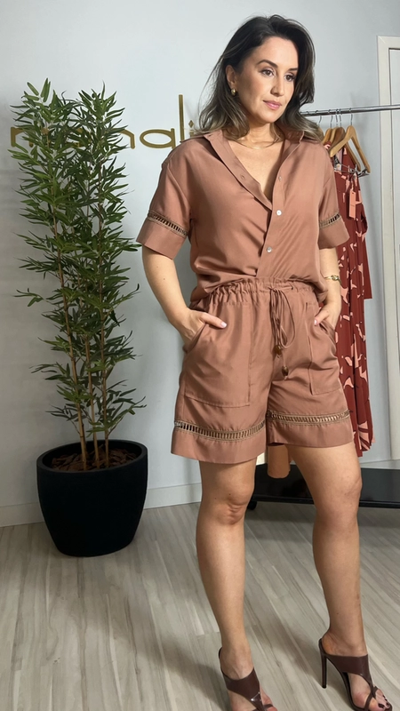 shorts casablanca borda barroca