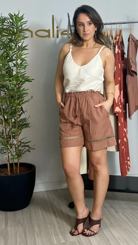 shorts casablanca borda barroca