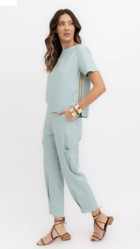 blusa washed linen borda barroca