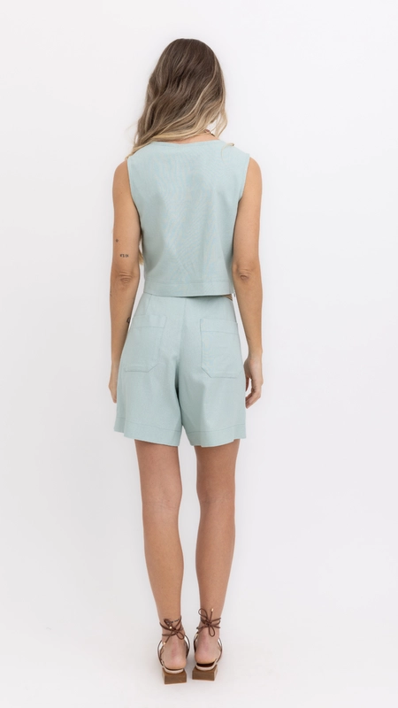 blusa washed linen borda barroca