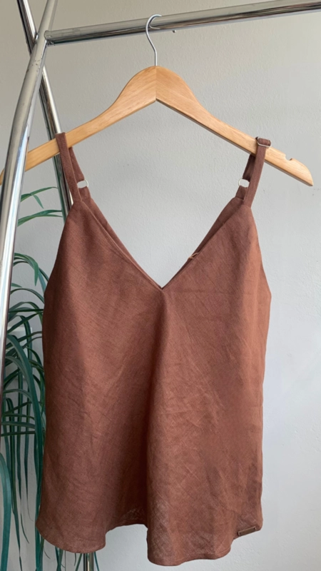 regata linho 100% borda barroca