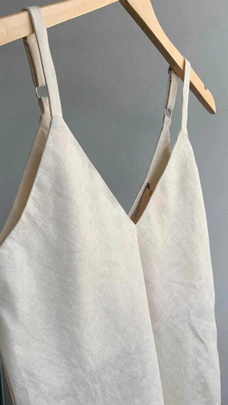 regata linho 100% borda barroca