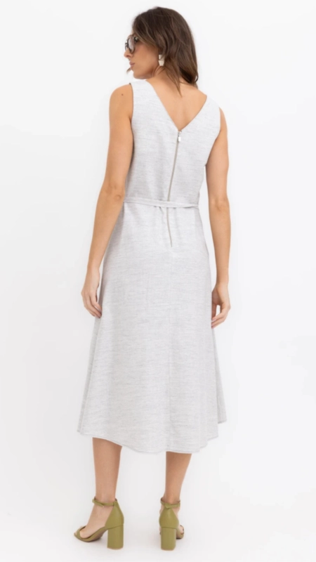 vestido midi fleime borda barroca