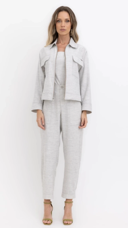 calça slim fleime borda barroca