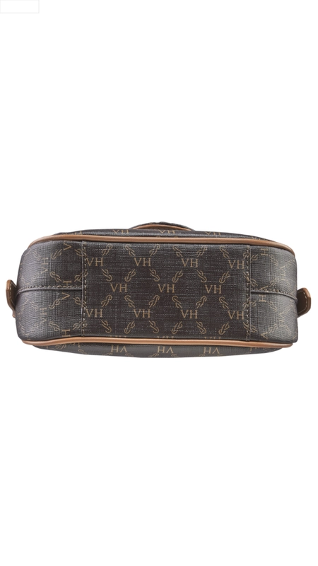 Bolsa lock baby messenger chain victor hugo elos canvas couro