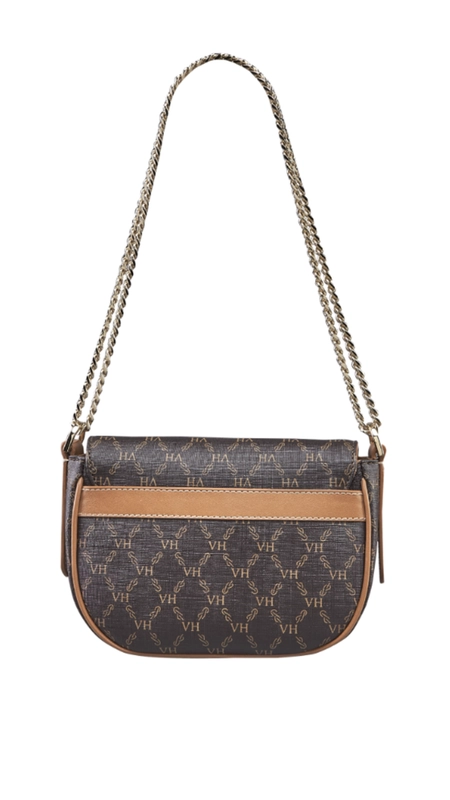 Bolsa lock baby messenger chain victor hugo elos canvas couro