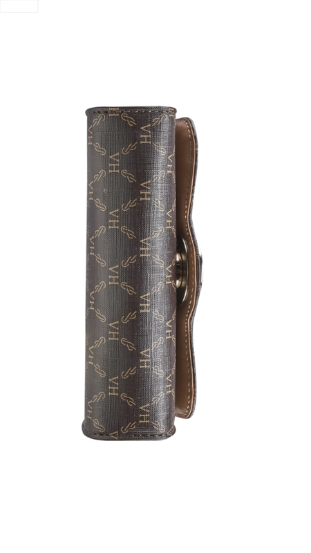 bolsa lock clutc victor hugo elos canvas couro