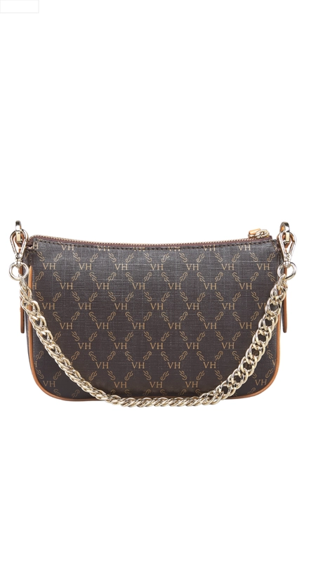 bolsa charli canvas coffe couro