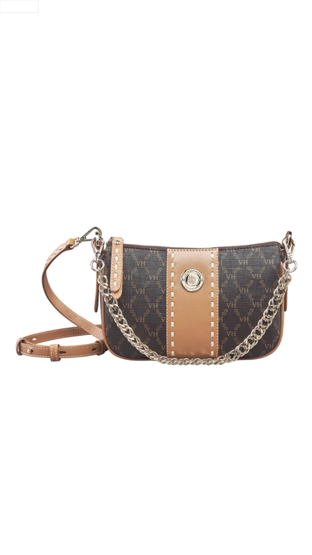 bolsa charli canvas coffe couro