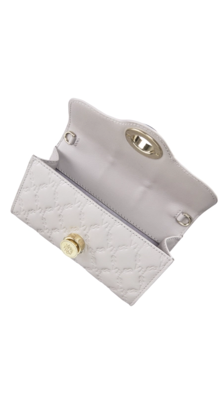 bolsa lock clutch couro victor hugo