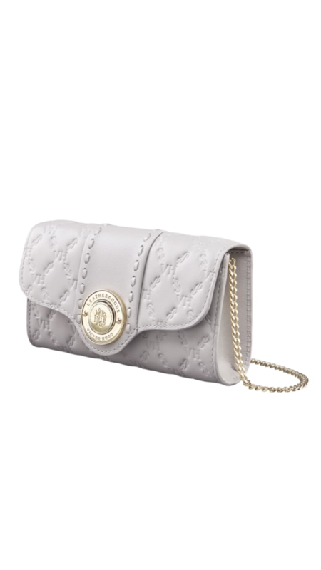 bolsa lock clutch couro victor hugo