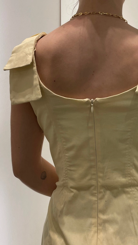 vestido midi tricoline charm