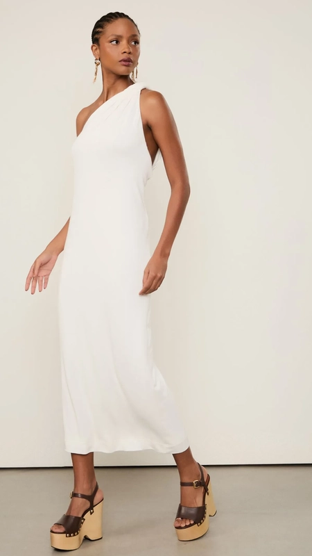 vestido longo animale malha nó