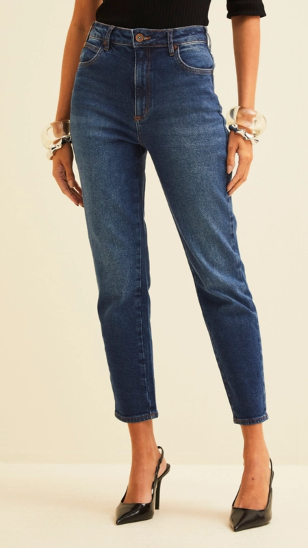 calça jeans mom forum lola