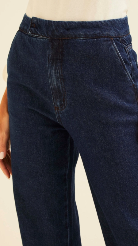 calça jeans forum reta bolso faca