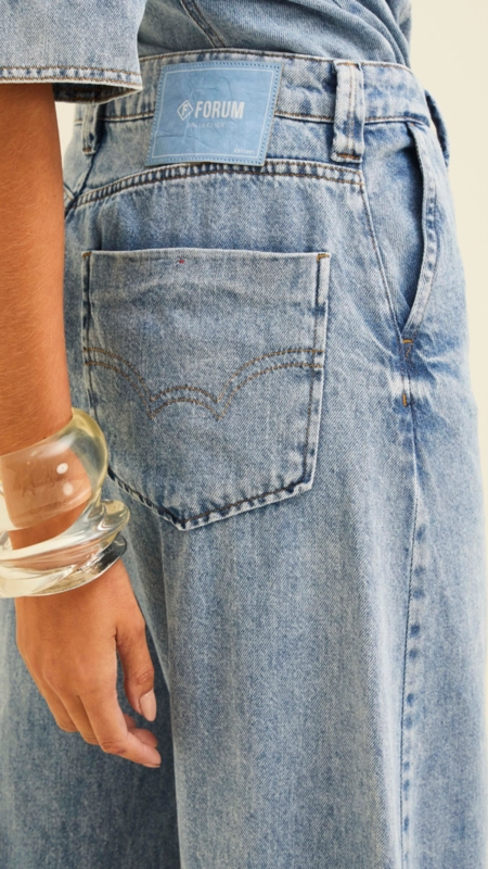 calça jeans forum barrel