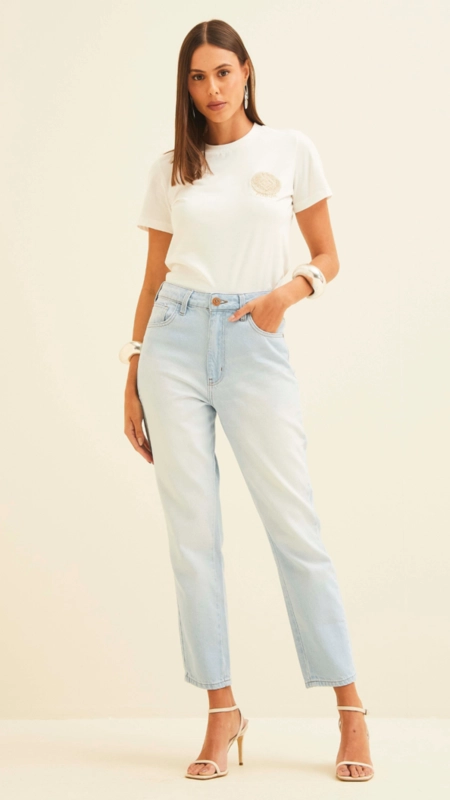 calça jeans mom forum lola