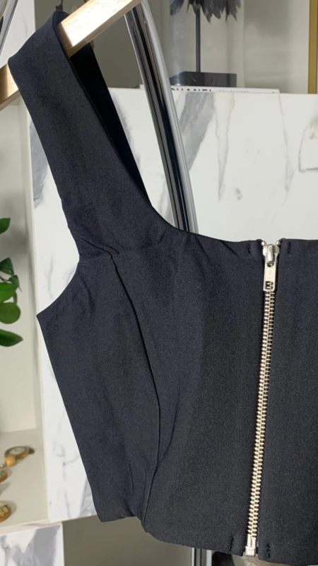 cropped alfaitaria decote v chic