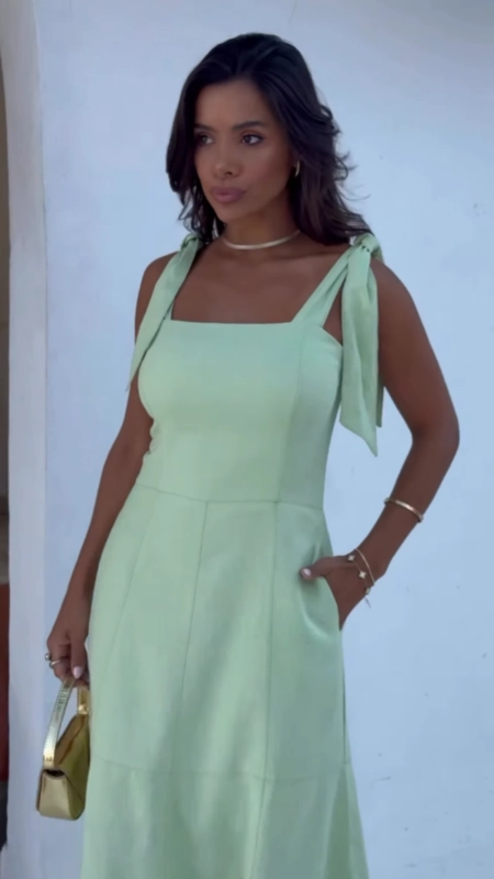 vestido midi linho malu