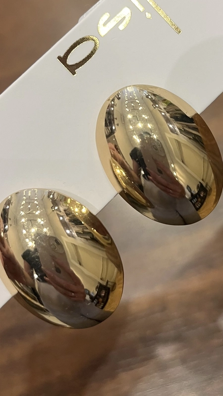 brinco oval beetle médio