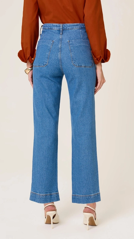 calça jeans dudalina patricia slim capri