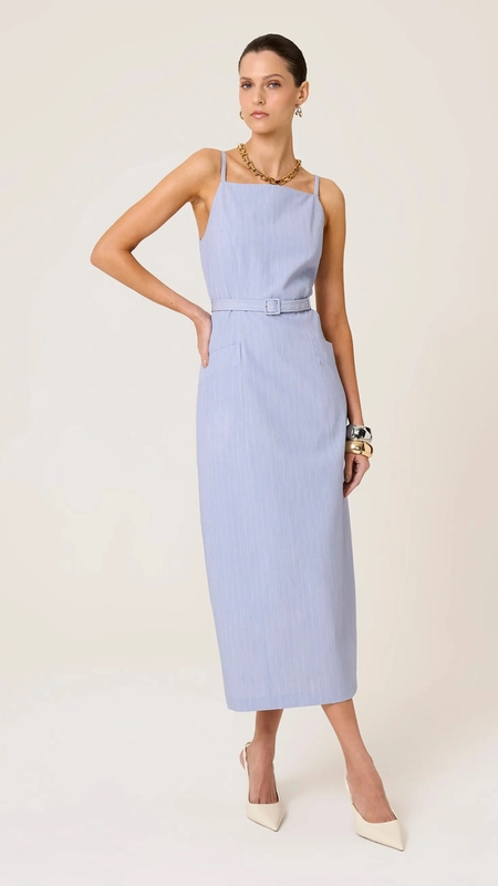 vestido midi dudalina risca de giz elsa