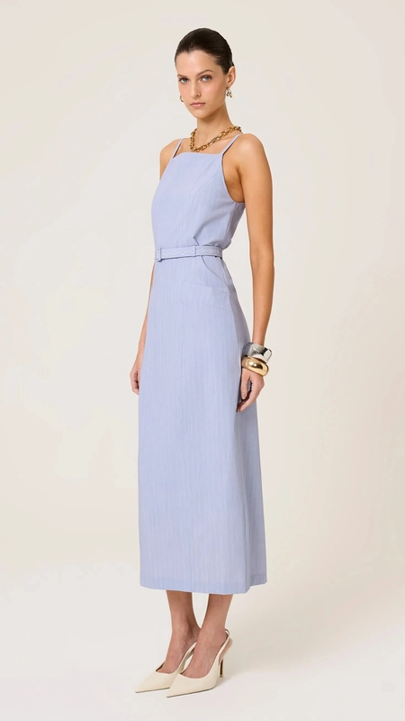 vestido midi dudalina risca de giz elsa